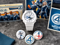 Gli orologi della collezione Casio G-Shock x Marvel Studios Fantastic Four sono arrivati nel Regno Unito. (Fonte: Casio)