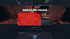 La vetrina di «Great On Frame» su Steam