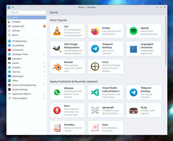 Discover ottiene una sezione per il software aggiornato (Fonte: Nate/KDE)