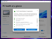 La nuova app PC Health Check è più dettagliata della versione originale. (Fonte: NotebookCheck) 