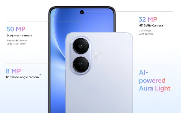 Vivo V60 Lite supporta la registrazione video 4K.