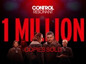 Un banner che annuncia che Control Resonant ha venduto 1 milione di copie