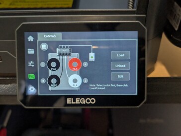 Canvas UI sul touchscreen di Centauri Carbon 2.