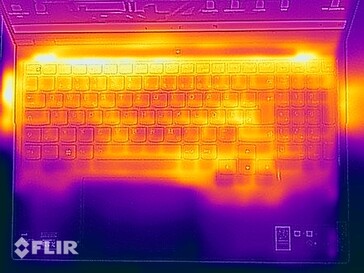 Test di stress delle temperature superficiali (in alto)