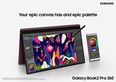 Il Galaxy Book2 Pro 360 è un&#039;alternativa convertibile al Galaxy Book2 Pro. (Fonte dell&#039;immagine: Samsung)