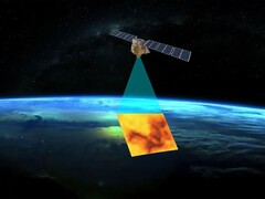 Un&#039;immagine del satellite MethaneSAT. (Fonte: MethaneSAT - EDF)