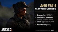 AMD FSR 4 sfrutta l'abilità FP8 di RDNA 4 per l'upscaling e la generazione di fotogrammi. (Fonte immagine: AMD)