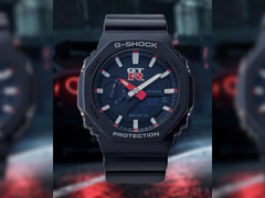 Un'immagine ravvicinata del nuovo modello di collaborazione Casio G-Shock x Nissan GT-R di cui si vocifera.