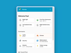 L'Assistente Domestico 2026.1 apporta modifiche alla dashboard di Home su mobile (nella foto). (Fonte: Home Assistant, modificato) 