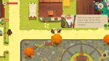 Nella foto: uno screenshot del gameplay di Moonlighter.