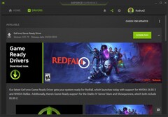 Nvidia GeForce Game Ready Driver 531.79 notifica in GeForce Experience (Fonte: Own)