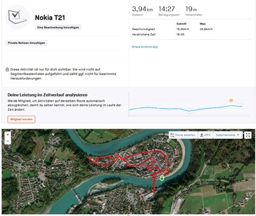 Nokia T21: Panoramica del test GPS