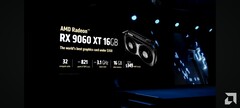 AMD ha mostrato ufficialmente la GPU Radeon Rx 9060 XT al Computex 2025 (fonte immagine: AMD)