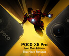 Poco X8 Pro Iron Man Edition presenta un design posteriore unico.