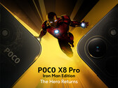 Poco X8 Pro Iron Man Edition presenta un design posteriore unico.