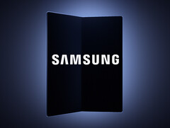 Sembra che Samsung stia parlando di un nuovo pieghevole in stile libro, piuttosto che del suo vociferato tri-fold. (Fonte immagine: Samsung - modificato)