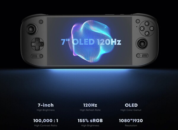 Ayn Odin 3 Portal ha un display OLED da 7 pollici.