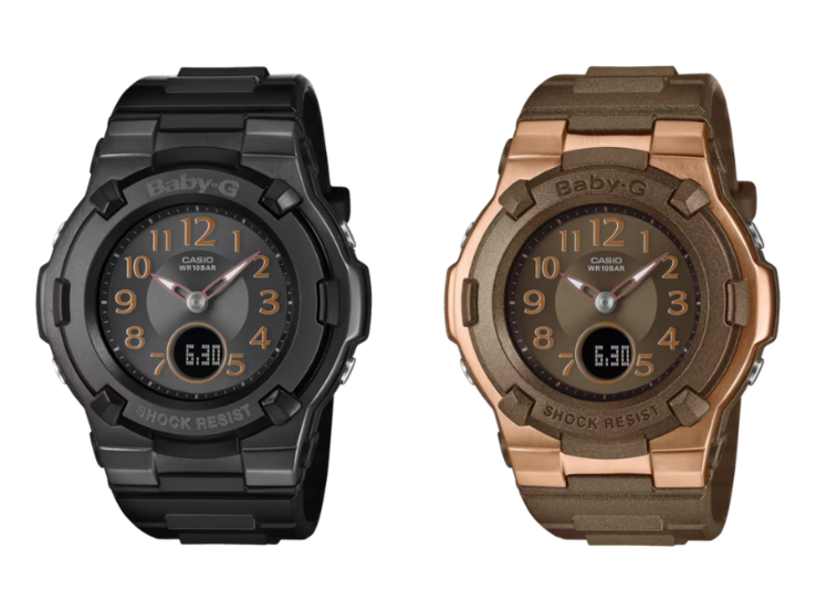 Gli orologi Casio Baby-G BGA-1100DC-1A (a sinistra) e BGA-1100DC-5A (a destra). (Fonte: Casio)
