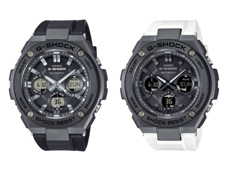 Da sinistra a destra: GST-W110MS-1A e GST-W110MS-7A. (Fonte: Casio)