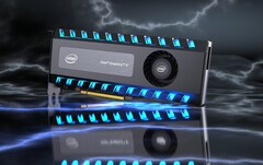 Un concept di quella che potrebbe essere la futura scheda video discreta di Intel (Image source: Intel)