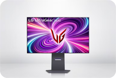 L&#039;LG 32GS95UE vanta una modalità a doppia frequenza di aggiornamento ed è probabilmente il miglior monitor da gioco del 2024 (Fonte: LG).