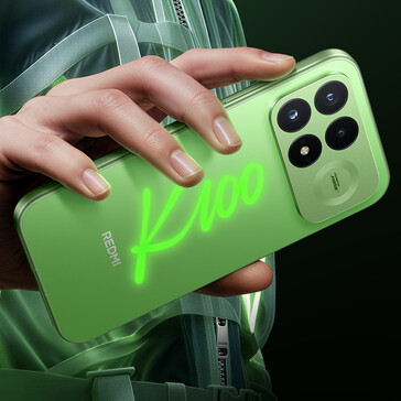 La variante di colore verde del Redmi K100 Pro.