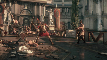 Un'immagine che raffigura una battaglia in Ryse: Son of Rome.