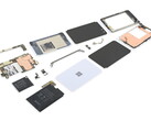 The Surface Duo is a mess of components. (Image source: iFixit)