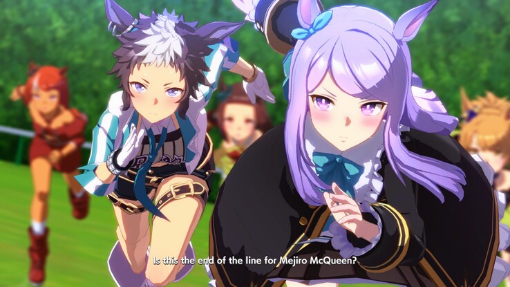 Umamusume: I fantini dell'anime Pretty Derby che corrono (Fonte immagine: Steam)