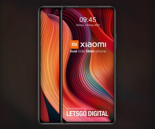 Xiaomi dual side-slider phone render. (Fonte: LetsGoDigital)