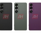 Presunte immagini trapelate del Sony Xperia 1 VII mostrano le opzioni di colore nero, verde e viola. (Fonte immagine: Android Headlines)