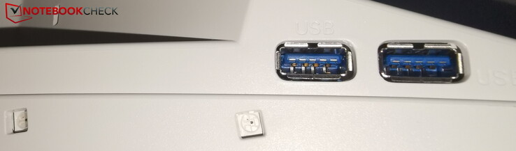 Le due porte USB in basso a sinistra