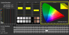 Calman ColorChecker: Modalità di visualizzazione DisplayP3