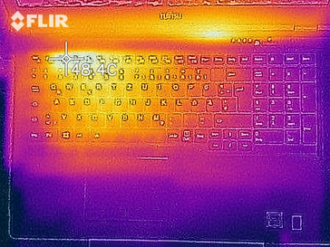 Distribuzione del calore lato superiore (sotto carico)