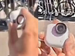 La presunta Insta360 Go 4S in uso in pubblico. (Fonte immagine: via Igor Bogdanov)