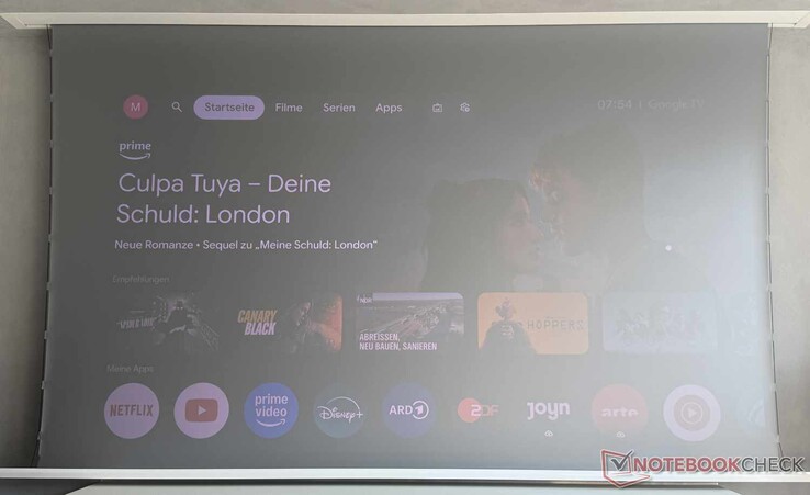 L'interfaccia di Google TV alla luce del giorno