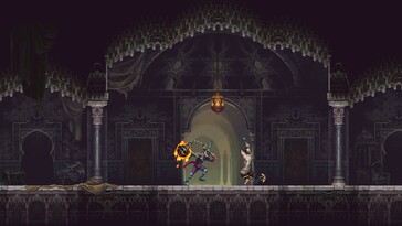Un'immagine che raffigura un nemico in Blasphemous 2.