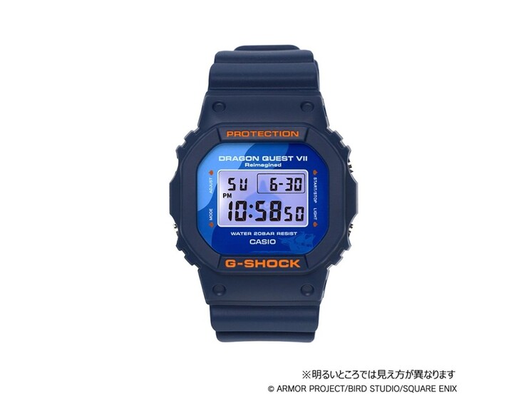 L'orologio Casio G-Shock x Dragon Quest VII Reimagined DW-5600X. (Fonte: Square Enix)