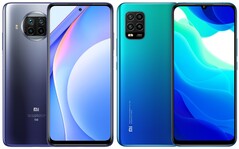 Xiaomi Mi 10T Lite (L) e Mi 10 Lite (R) sono entrambe centrali elettriche a prezzi accessibili. (Fonte dell'immagine: Xiaomi - a cura di)