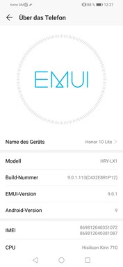 Software Honor 10 Lite