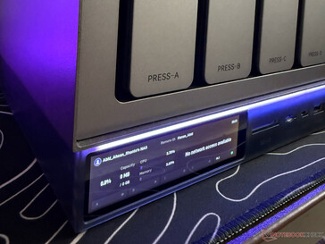 Il display integrato del NAS