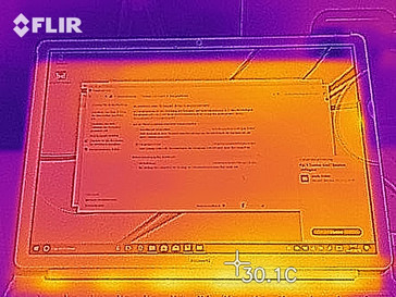 Immagine termica in idle – lato superiore