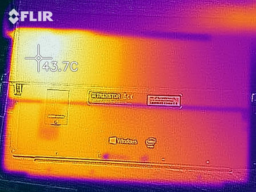 sviluppo di calore sotto carico - lato inferiore