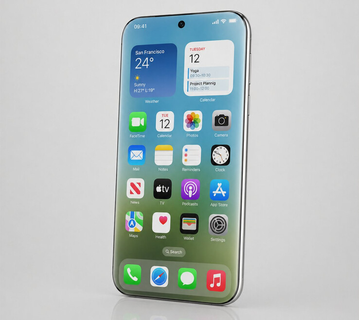 Un altro concetto del vociferato 'Liquid Glass Display' di Apple.