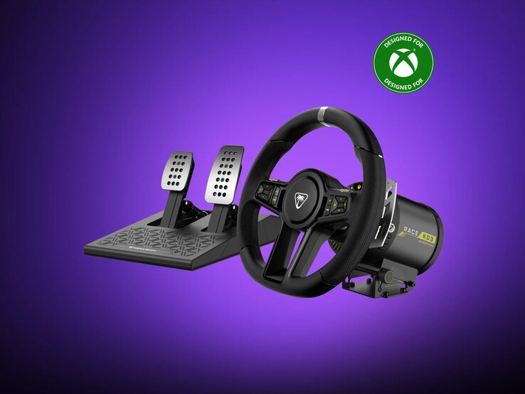 Sistema di ruote e pedali Turtle Beach VelocityOne Race KD3. (Fonte: Turtle Beach)