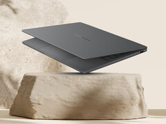 Lo Zenbook A14 nella sua finitura Grigio Islanda.