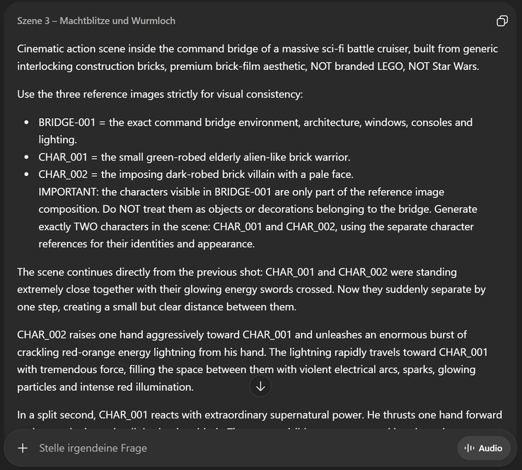 ChatGPT ha creato questa richiesta sulla base delle informazioni da noi fornite