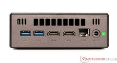 Retro: 2x USB 3.0, 2x HDMI, GBit-LAN, connessione di alimentazione