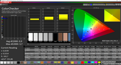 CalMAN ColorChecker calibrato (spazio colore target AdobeRGB)