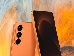 Il Galaxy S26 potrebbe essere disponibile in un colore arancione simile a quello dell&#039;iPhone 17 Pro. (Fonte immagine: Android Headlines, Unsplash, modificato)